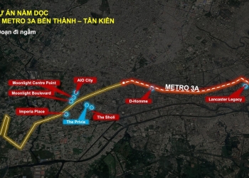 The Privia nằm dọc tuyến Metro 3A Bến Thành - Tân Kiên